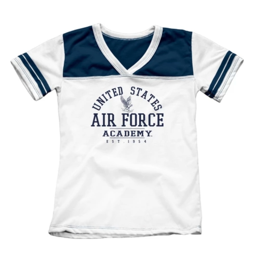 US Air Force Academy Youth Girls V Neck Tee